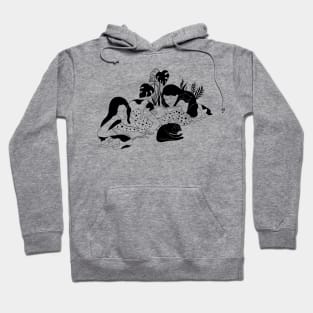 Cat Lovers Reading Hoodie